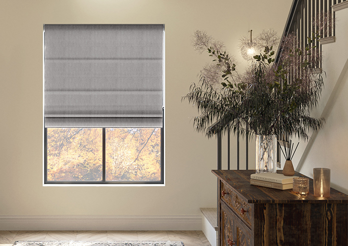 Atina (Blackout), Mist - Motorised Roman Blind - Image 3